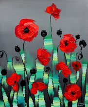 Abstract Art Canvas Prints “Poppies” Canvas Wall Art