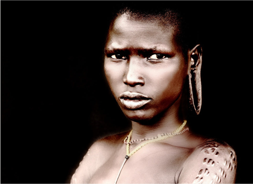 Mursi Tribe woman