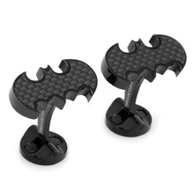 Stainless Steel Carbon Fiber Batman Cufflinks - Funraise 
