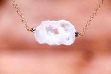 Geode Simple Rock Gold Necklace - Funraise 