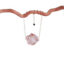 Geode Simple Rock Gold Necklace - Funraise 