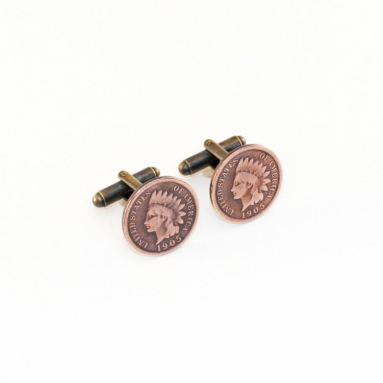 Indian Head Cent Cuff Links - Funraise 