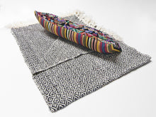 Mayan Heirloom Pillow and Wool Throw - Black and White Package - Funraise 