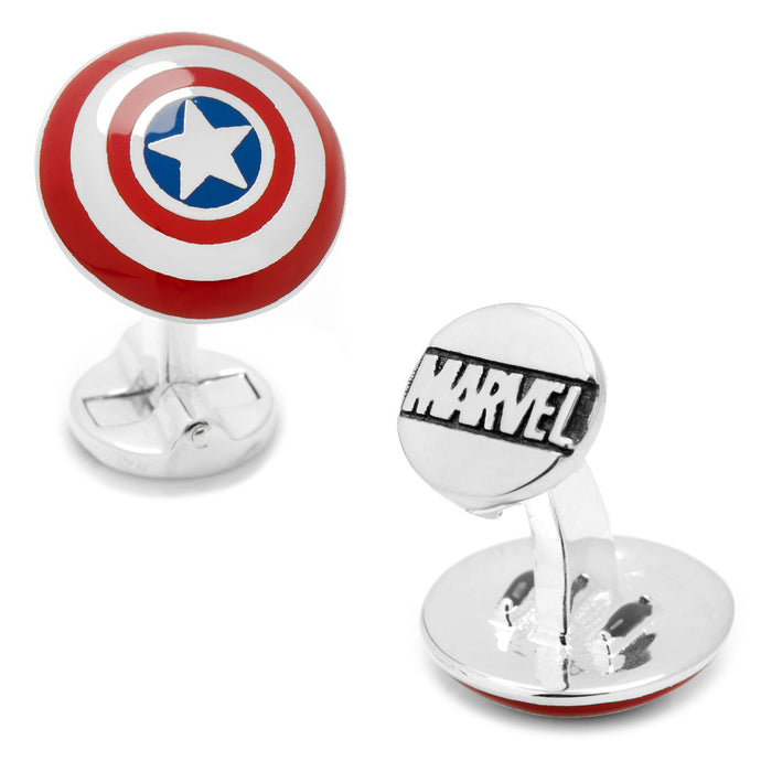 3D Captain America Shield Cufflinks - Funraise 