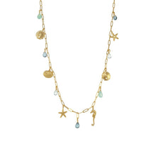 LONG SEALIFE CHARM NECKLACE - GOLD - Funraise 