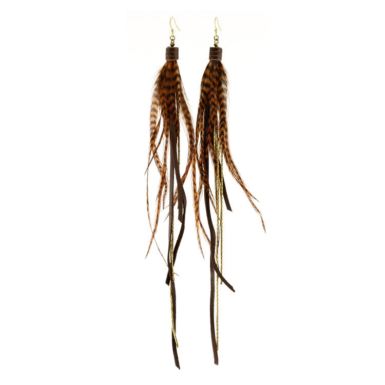 Buy La Belleza Original Peacock Feather Long Drop Dangle Earring Eardrop  for Girls Women Online In India At Discounted Prices