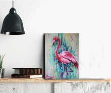 Flamingo Birds Art Canvas Print “All In Pink” Canvas Wall Art