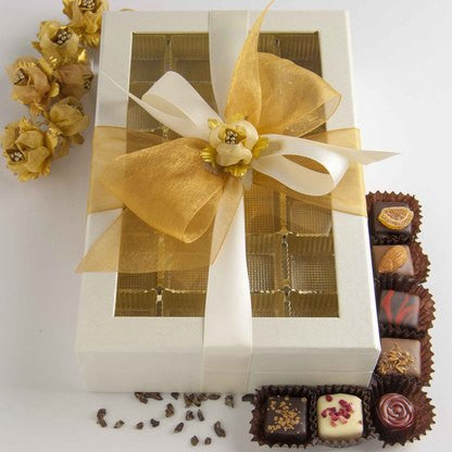 Chocolates - Grand Rectangular Box - Pearl White - Funraise 