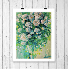 Flower Art Canvas Prints “Noon Greenery” Canvas Wall Art
