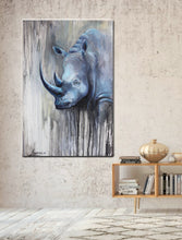African Animal Canvas Prints”Blue Ghost” Canvas Wall Art