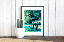 Giclee print “Backyard” landscape