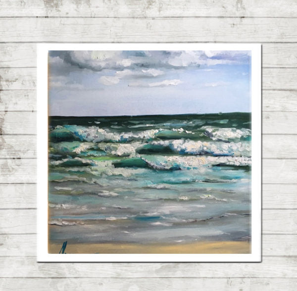 Seascape Artwork Canvas Prints “Windy Day” Canvas Wall Art