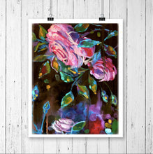 Floral Art Canvas Print “Summer night I” Canvas Wall Art